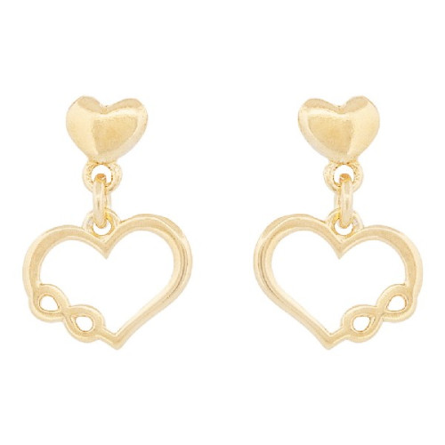 P.CORAZON LISO + CORAZON INFINITO CALADO - PE6677CH