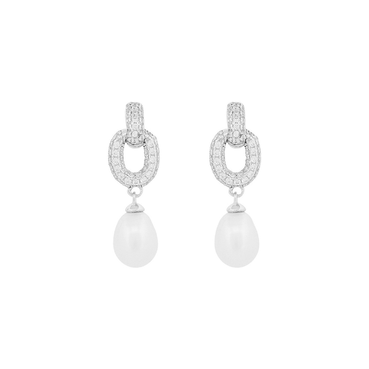 PEND. ESLABON CZ + PERLA NATURAL ABAJO - PE6679R