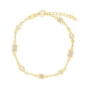 PULSERA CZ EN LINEA VARIAS FORMAS - PU5645CH/04