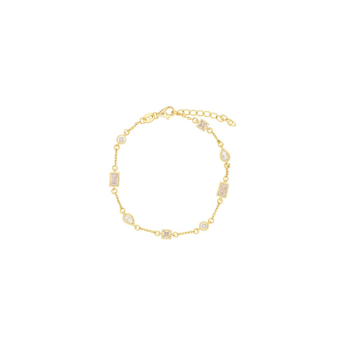 PULSERA CZ EN LINEA VARIAS FORMAS - PU5645CH/04