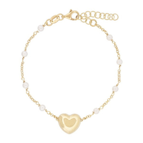 PUL. CADENA CON PERLAS CENTRO CORAZON - PU5795CH