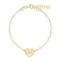 PUL. CADENA CON PERLAS CENTRO CORAZON - PU5795CH