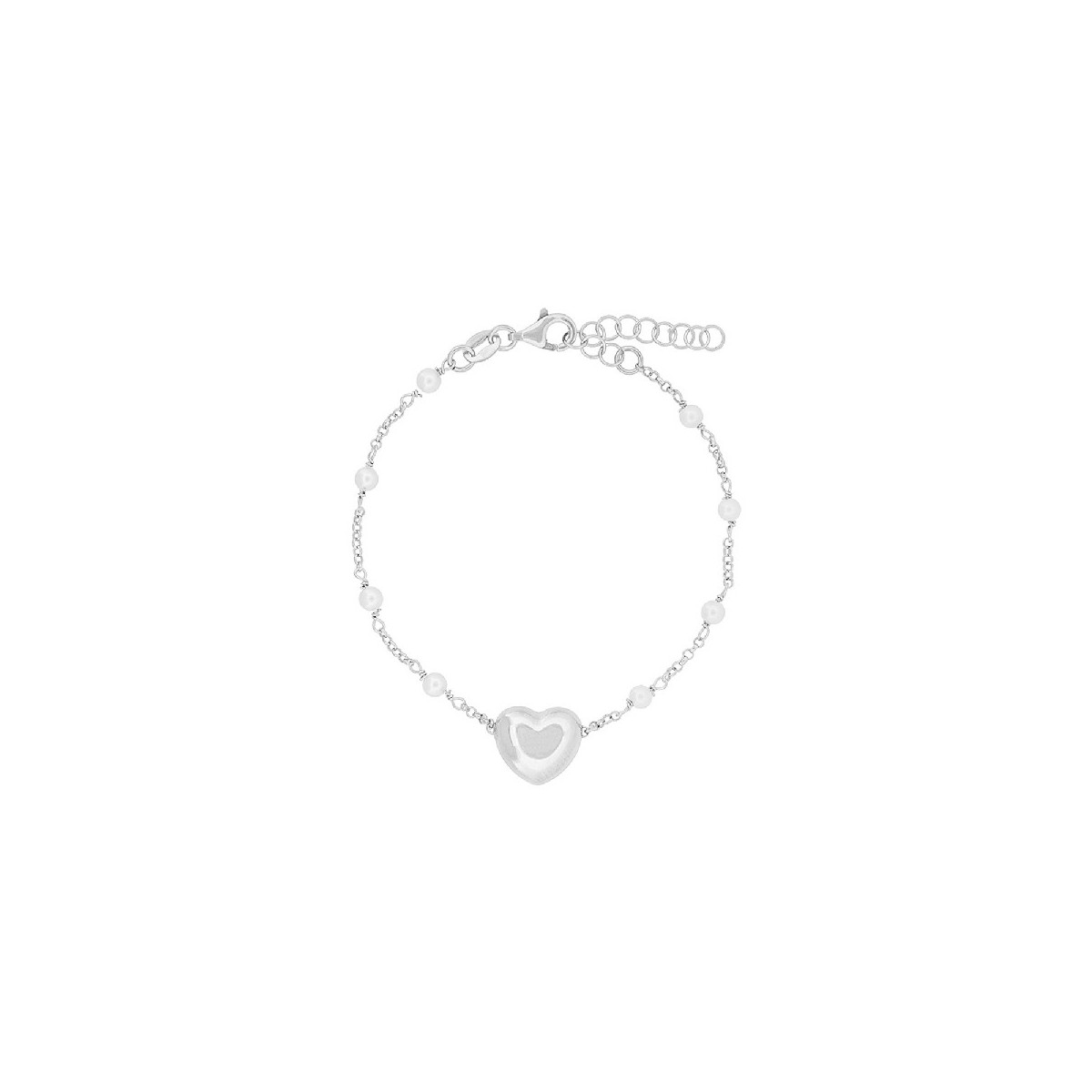 PUL. CADENA CON PERLAS CENTRO CORAZON - PU5795R