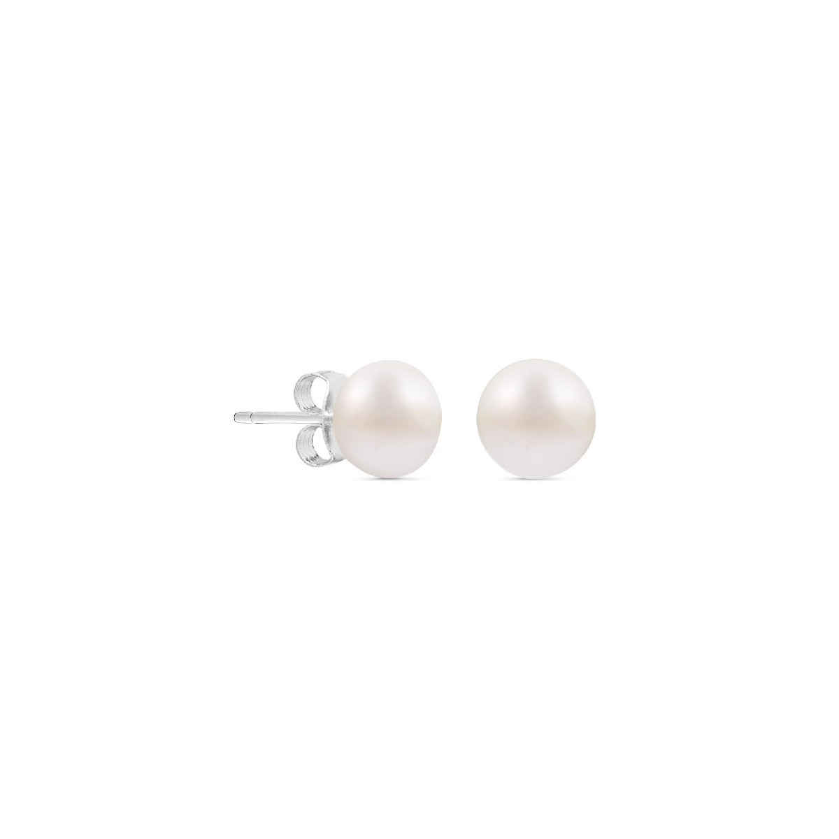 PENDIENTE PERLA DE RIO NATURAL 10MM - PE3424