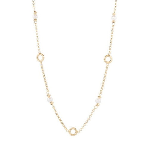 GARG. CADENA ROLO PERLA + CIRCULO CALADO - GA1901CH
