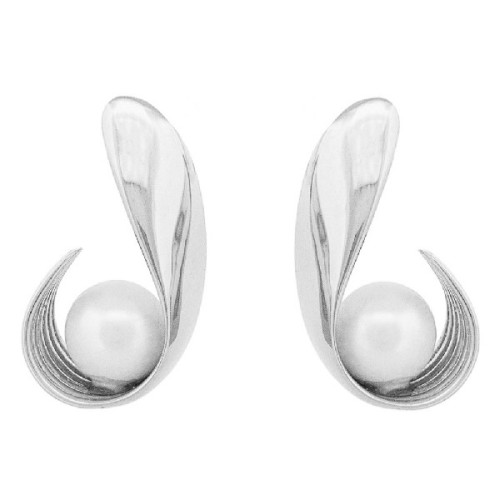 PEND. PLATA LISA CON PERLA - PE6688R