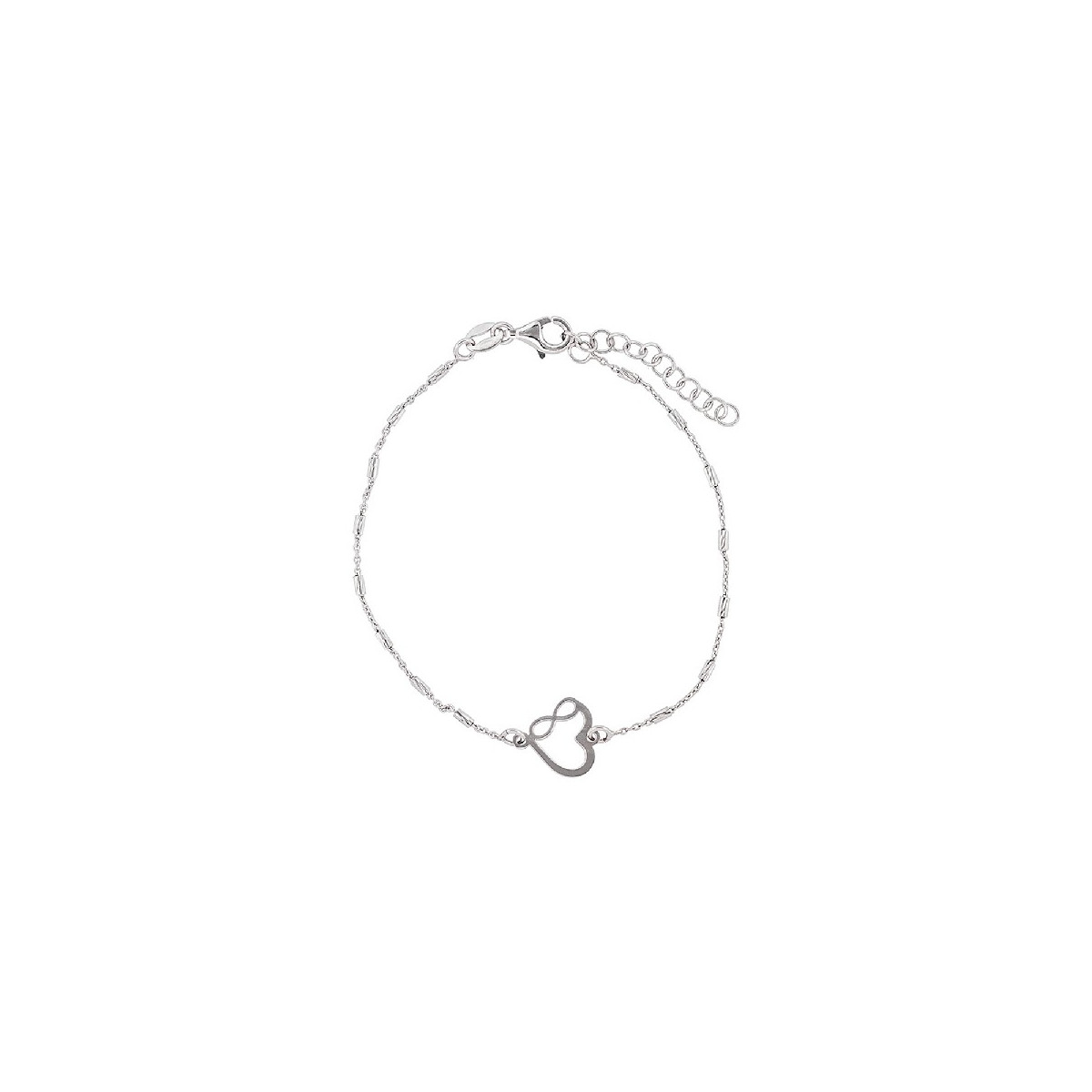 PUL. CADENA TUBOS + CORAZON INFINITO - PU5824R