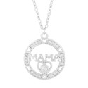 GARG. CIRCULO CZ DENTRO MAMA + CORAZON - GA1917R