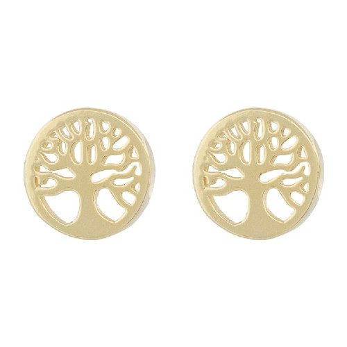 PENDIENTE PRESION 10MM ARBOL DE LA VIDA - PE4250CH