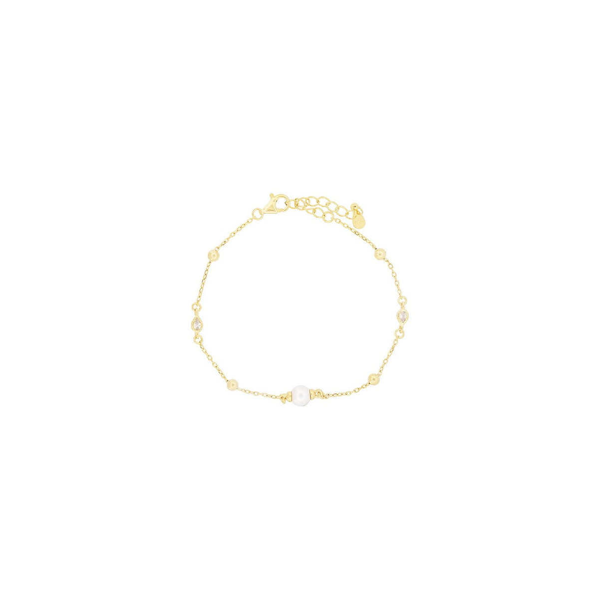 PULSERA LAGRIMA CON PERLA - PU5845CH