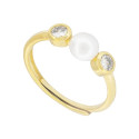 SORTIJA CIRCULO CZ CON PERLA - SO1649CH