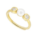 SORTIJA CUADRADO CZ CON PERLA - SO1650CH