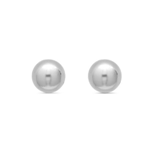 PENDIENTE BOLA PLATA 10MM - PE2247