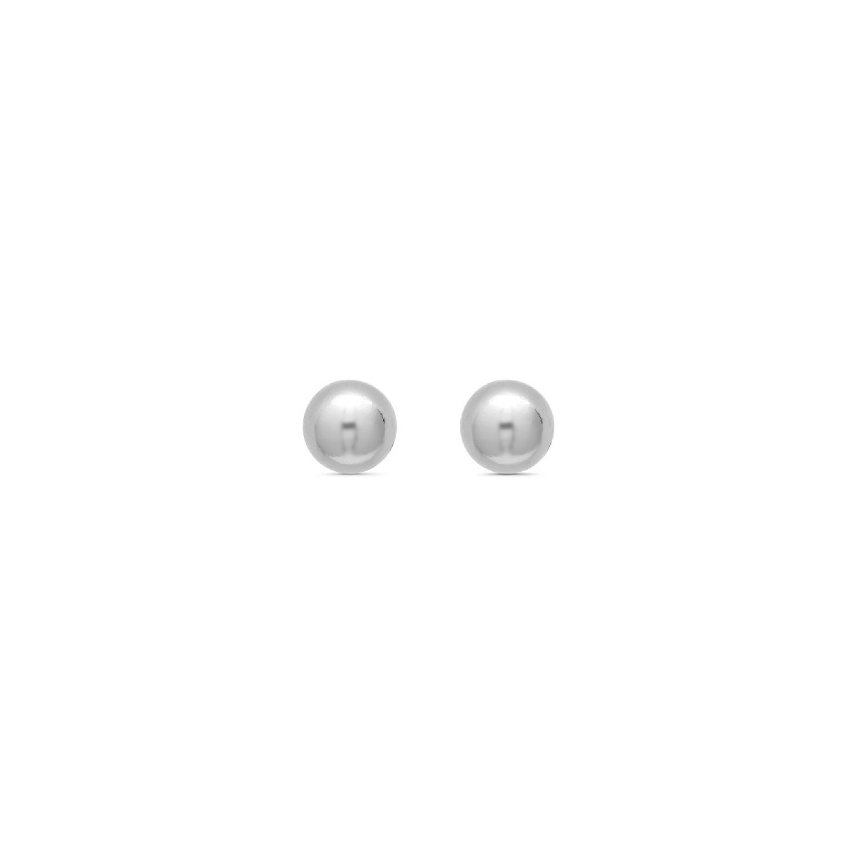 PENDIENTE BOLA PLATA 10MM - PE2247