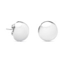 PENDIENTE M/BOLA PLATA 14MM - PE2364