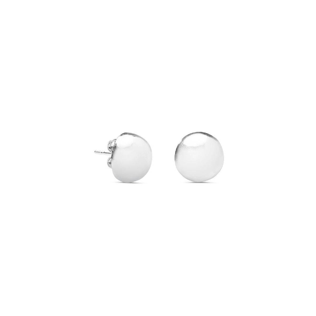 PENDIENTE M/BOLA PLATA 14MM - PE2364