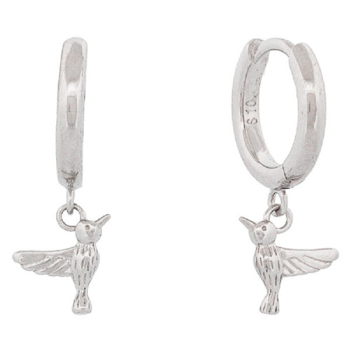 PENDIENTE ARO COLIBRÍ COLGANDO - PE6708R