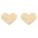 PEND. MEDIO CORAZON HUECO CON TEXTURA - PE6718CH