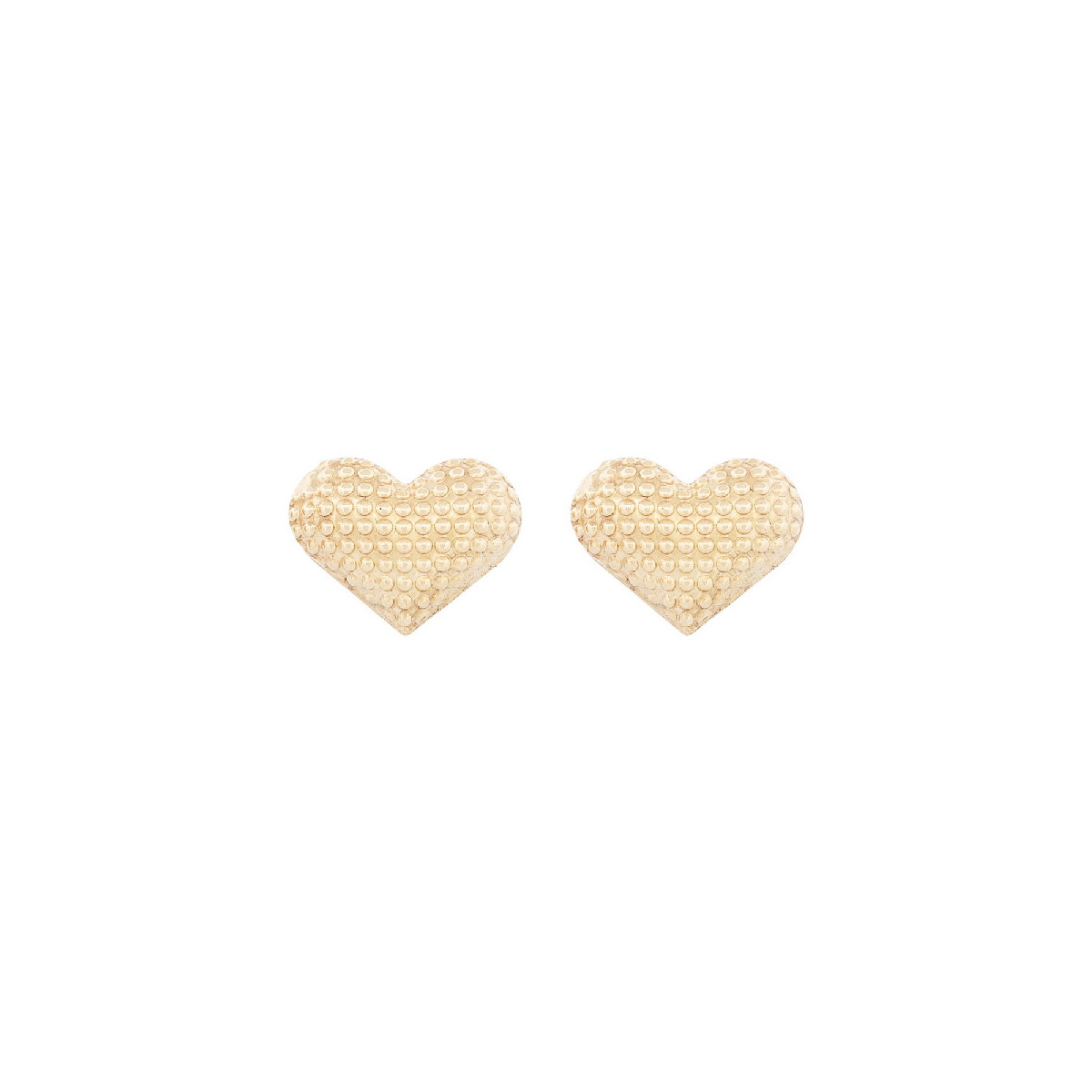PEND. MEDIO CORAZON HUECO CON TEXTURA - PE6718CH