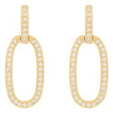 PENDIENTE BARRA CZ + OVAL CZ - PE6722CH