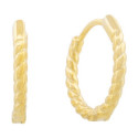 PENDIENTE ARO RIZADO 18 MM  - PE6736CH