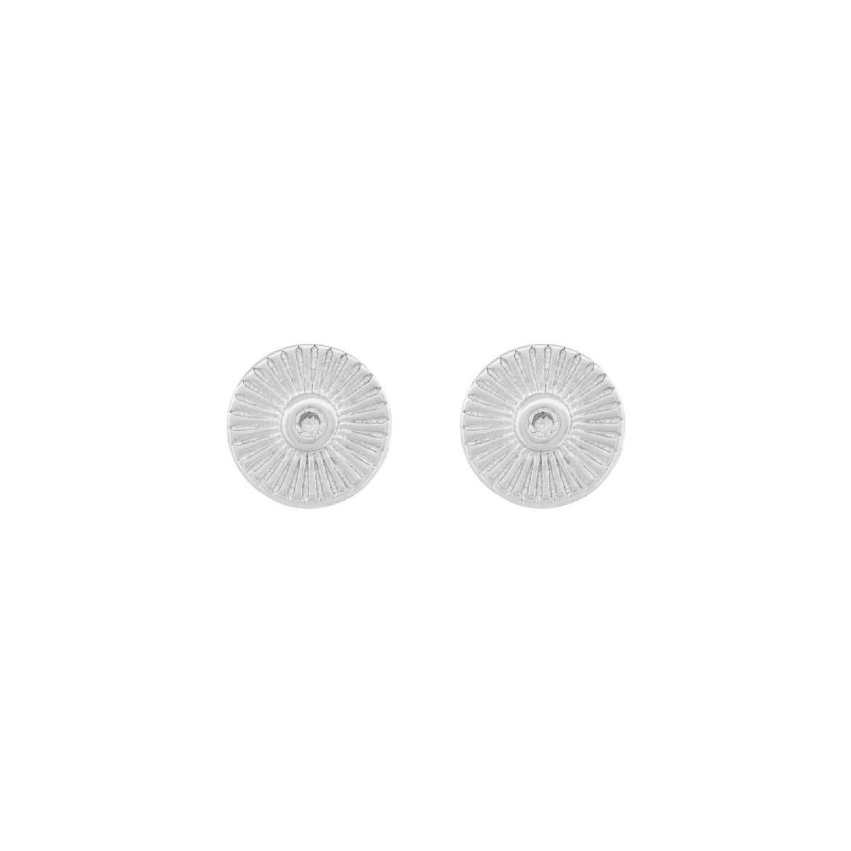 PENDIENTE CIRCULO RAYAS CZ CENTRO - PE6739R