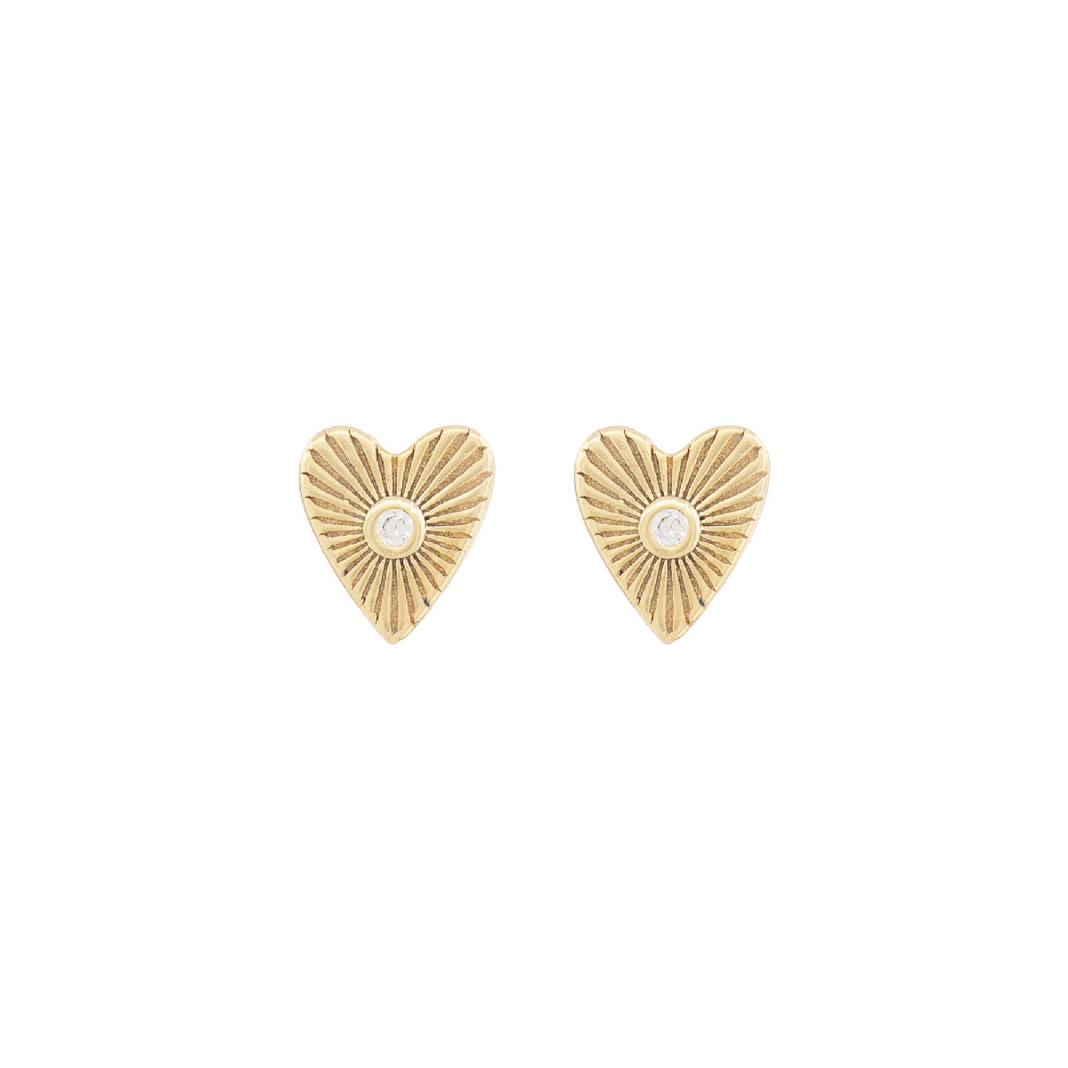PENDIENTE CORAZON RAYADO + CZ CENTRO - PE6740CH PENDIENTE CORAZON RAYADO + CZ CENTRO - PE6740CH