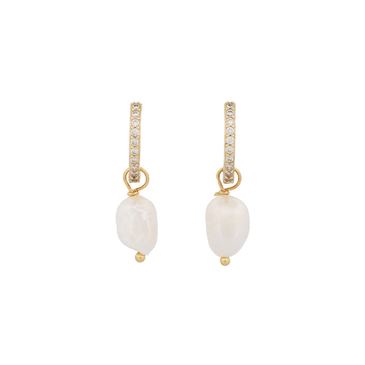PE. ARO CON CZ + PERLA NATURAL COLGANDO - PE6321CH PE. ARO CON CZ + PERLA NATURAL COLGANDO - PE6321CH