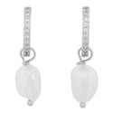 PE. ARO CON CZ + PERLA NATURAL COLGANDO - PE6321R