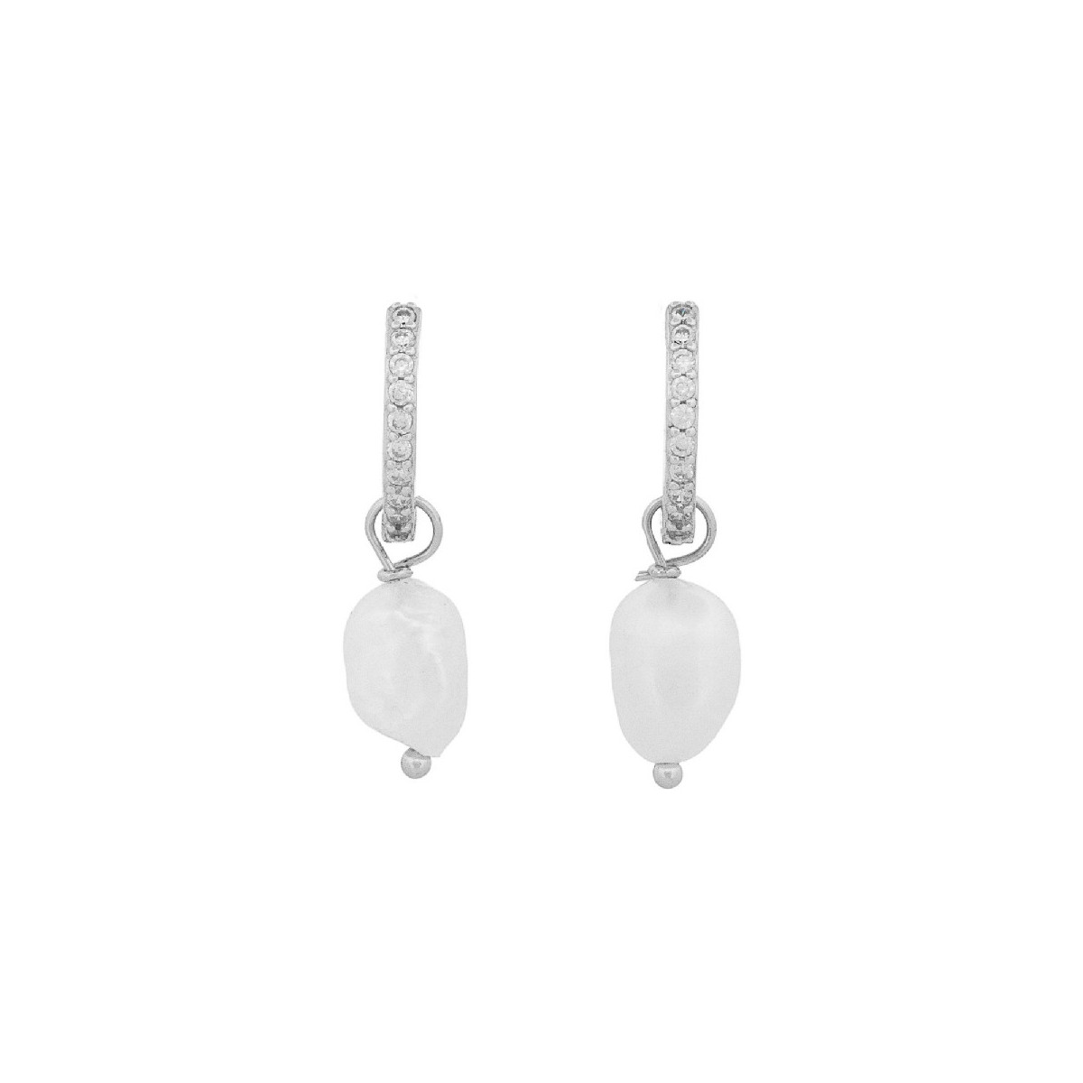 PE. ARO CON CZ + PERLA NATURAL COLGANDO - PE6321R PE. ARO CON CZ + PERLA NATURAL COLGANDO - PE6321R