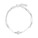 PUL. DOBLE CADENA PERLA CENTRO TREBOL - PU5851R