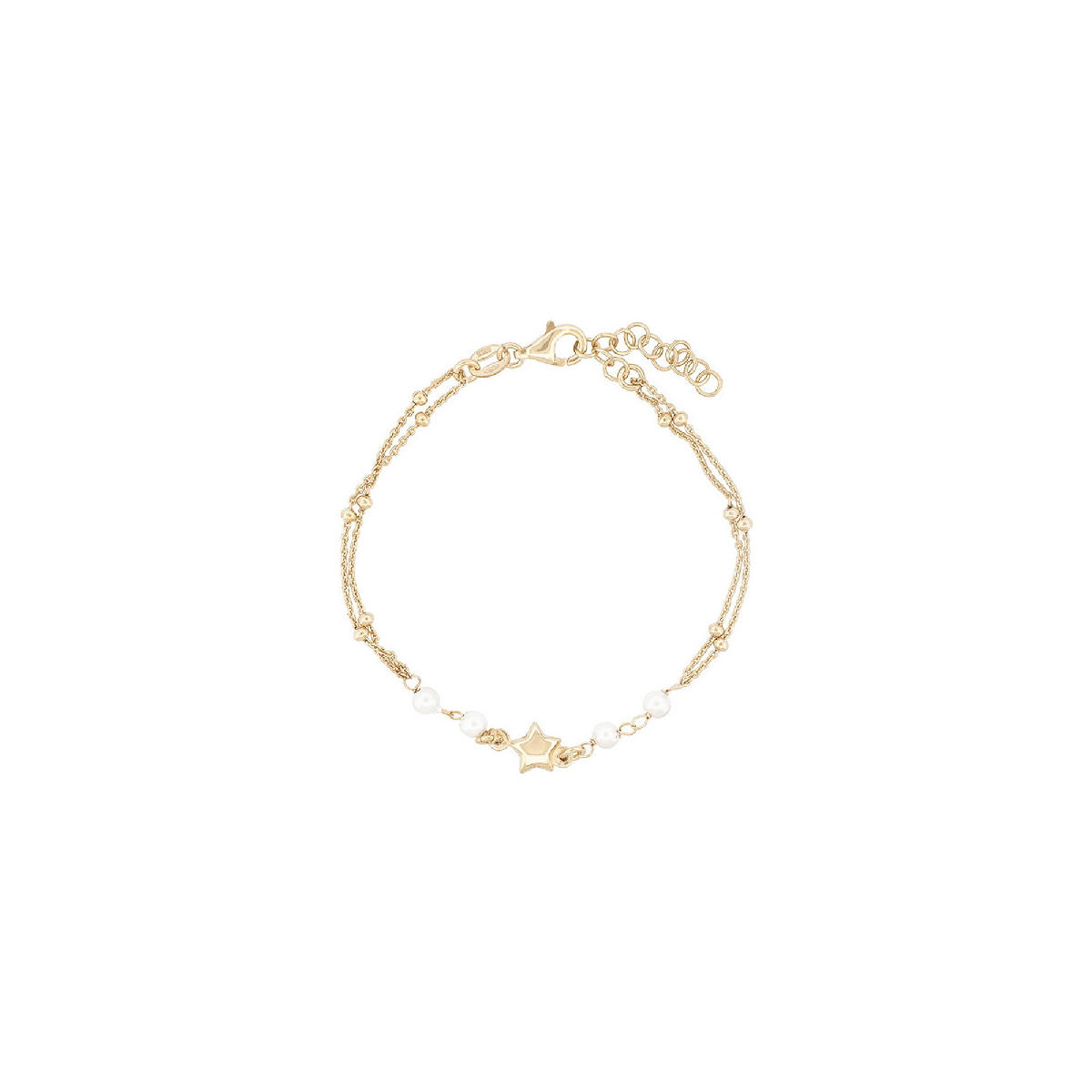 PUL. DOBLE CADENA PERLA ESTRELLA CENTRO - PU5852CH