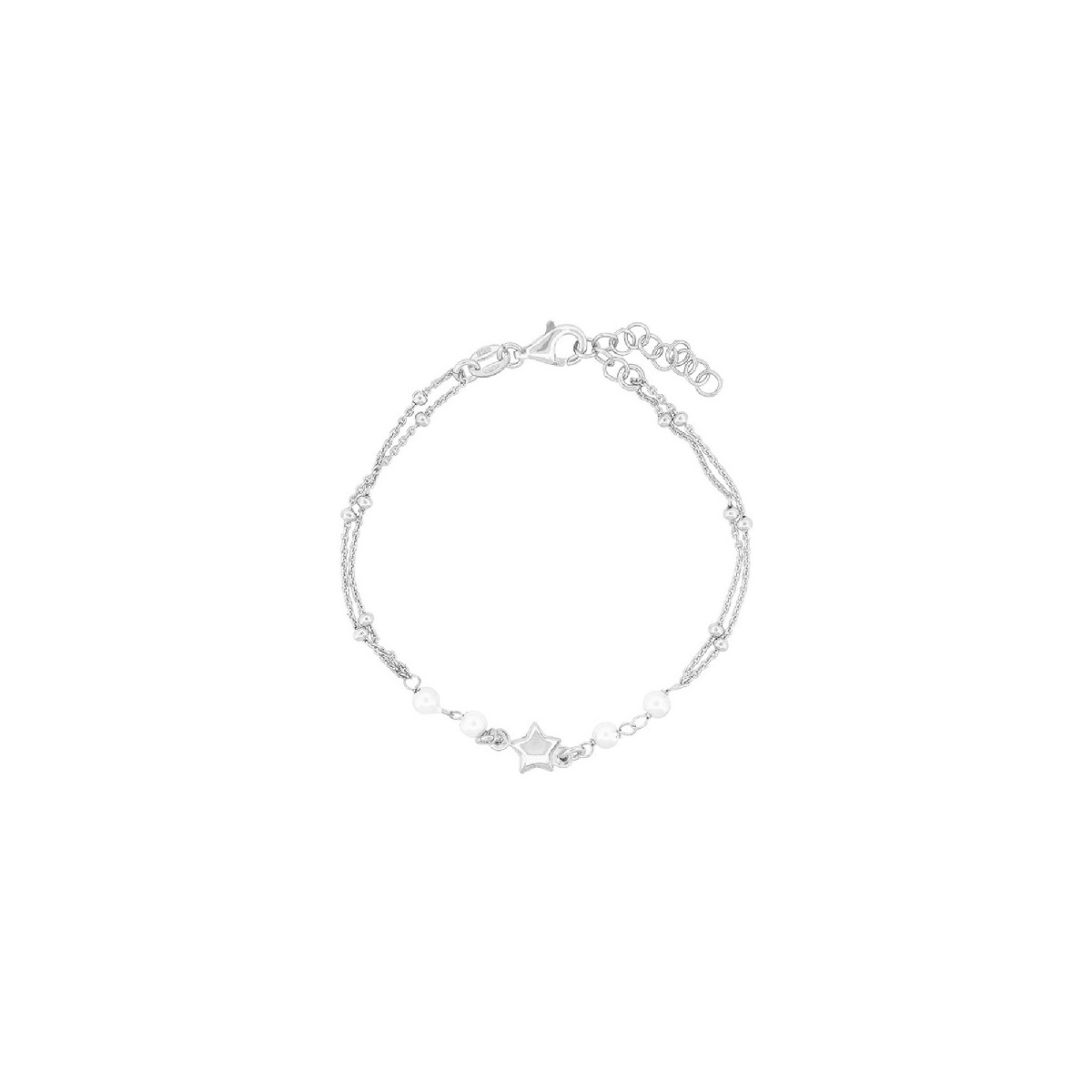 PUL. DOBLE CADENA PERLA ESTRELLA CENTRO - PU5852R