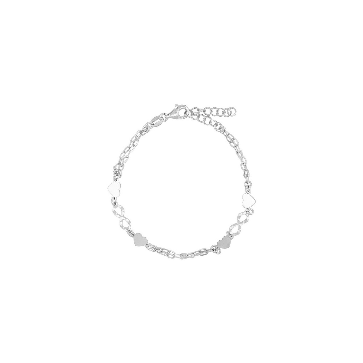 P. INFINITOS Y CORAZONES CADENA DOBLE - PU5866R