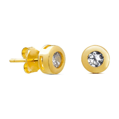 PENDIENTE CHATON 5MM CZ TACO DE 3 - PE3866CH/04