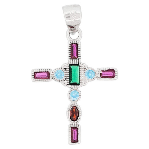 COLGANTE CRUZ CZ VARIAS FORMAS - CO2999R/24