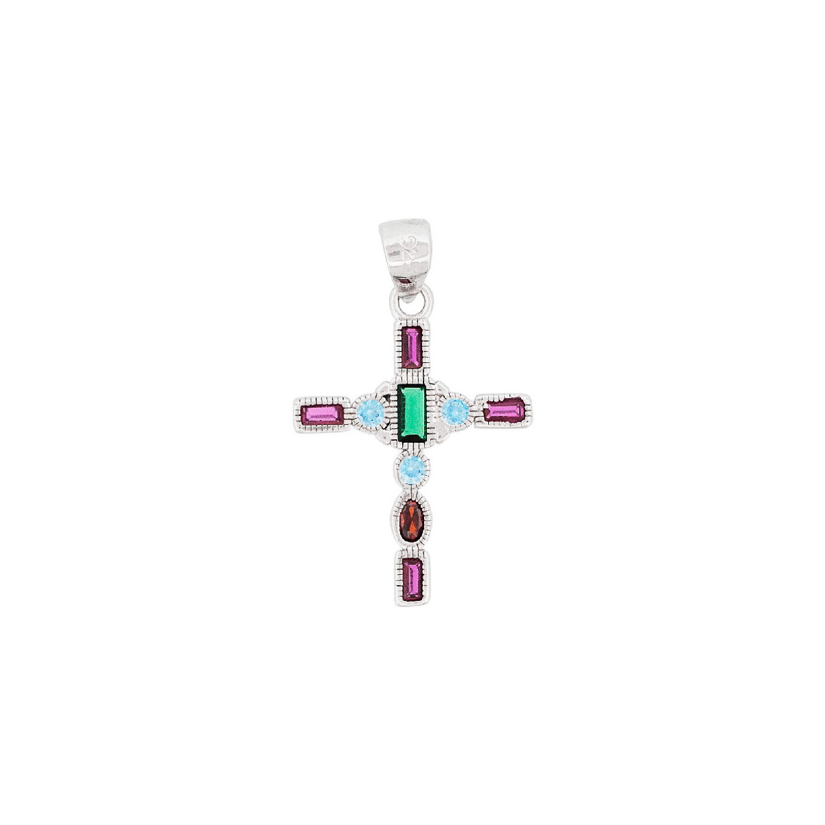 COLGANTE CRUZ CZ VARIAS FORMAS - CO2999R/24 COLGANTE CRUZ CZ VARIAS FORMAS - CO2999R/24