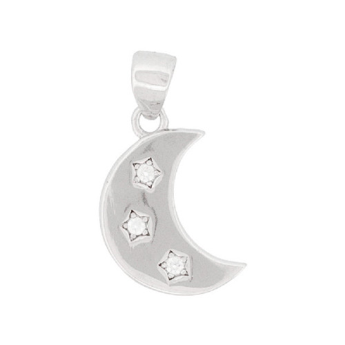 COLGANTE LUNA CON 3 CZ - CO3000R
