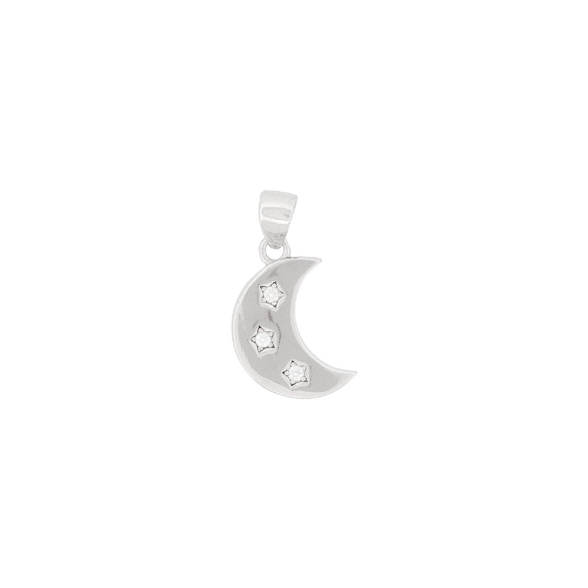 COLGANTE LUNA CON 3 CZ - CO3000R COLGANTE LUNA CON 3 CZ - CO3000R