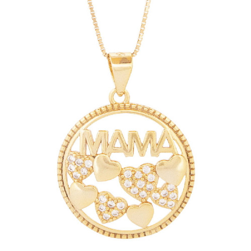 COLGANTE REDONDO MAMA CON CORAZONES - CO3001CH
