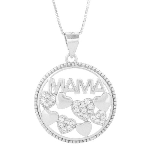 COLGANTE REDONDO MAMA CON CORAZONES - CO3001R