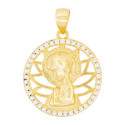 C. REDONDO 18 MM BORDE CZ VIRGEN NIÑA - CO3006CH