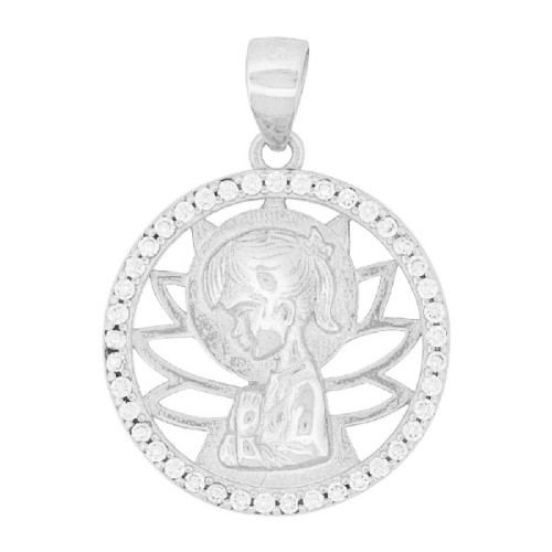 C. REDONDO 18 MM BORDE CZ VIRGEN NIÑA - CO3006R