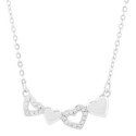 GARG. 2 CORAZONES LISOS + 2 CON CZ - GA1925R