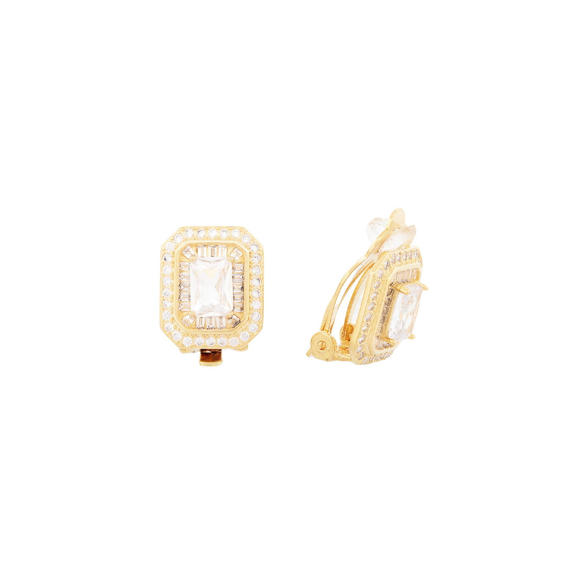 PENDIENTE CLICK RECTANGULAR CZ - PE6772CH