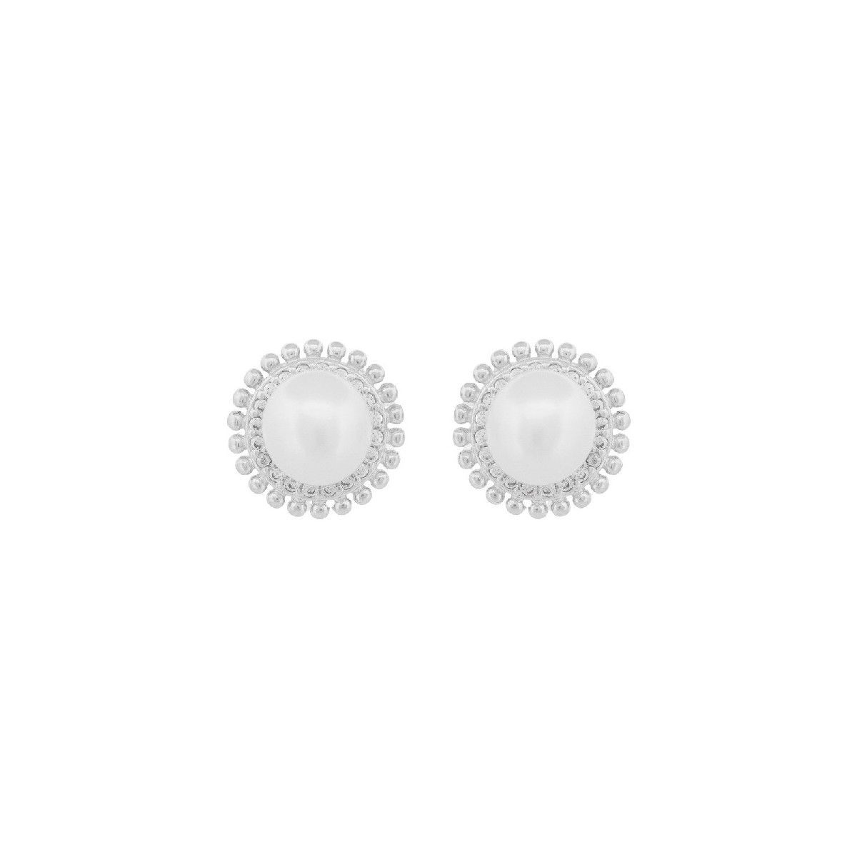 PENDIENTE PERLA BORDE CZ - PE6775R