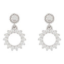 PENDIENTE CHATON + CIRCULO CZ - PE6742R