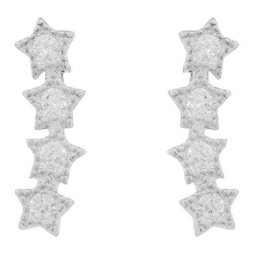PENDIENTE 4 ESTRELLAS CZ TREPADOR - PE6752R