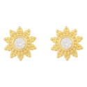 PENDIENTE REDONDO SOL CZ - PE6754CH