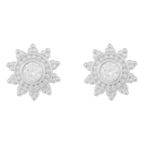 PENDIENTE REDONDO SOL CZ - PE6754R
